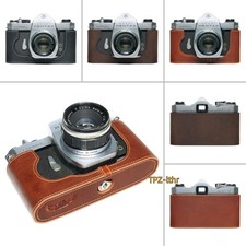 For Pentax SP SPF Handmade Genuine Real Leather Half Camera Case Bag Cover