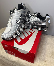 Nike Shox TL Print Metallic Silver/Summit White/Black Low Top Men 10 IH4466-095