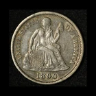 1890 Seated Liberty Dime - Free Shipping USA