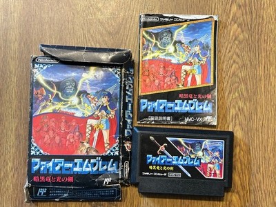 Fire Emblem Ankoku Ryu to Hikari no Tsurugi Famicom Japan Tested Box