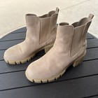 MADDEN GIRL Boots • Tessa • Womens Coyote Sand Combat 2+ Inch Platform Sides 10M — photo 1