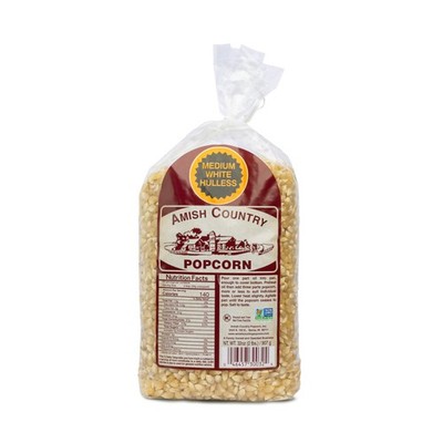 Amish Country Popcorn | 2 Lb Medium White | 10.67 Ounce