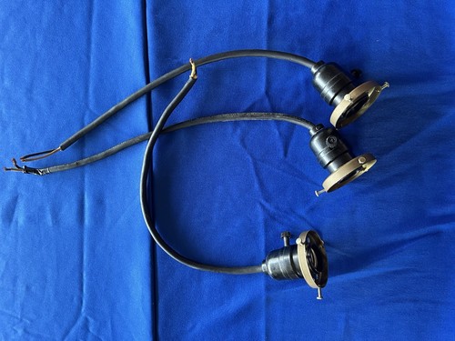 Very Rare (3)Three Vintage Billiard Pool Table Shade Lights. - Picture 6 of 11
