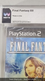 Final Fantasy XII Black Label PS2 WATA 98 A FACTORY SEALED MINT VGA G2U