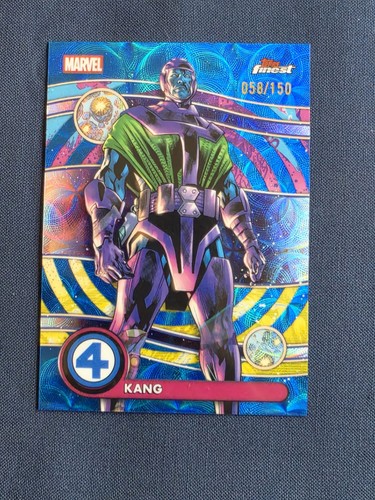 2026 Topps Finest Fantastic Four #NZ-047 Kang Negative Zone Blue #058/150