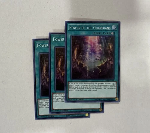 3x (M/NM) - Power of the Guardians - MP18-EN208 - Super Rare 1st Edition YuGiOh - product listing photo