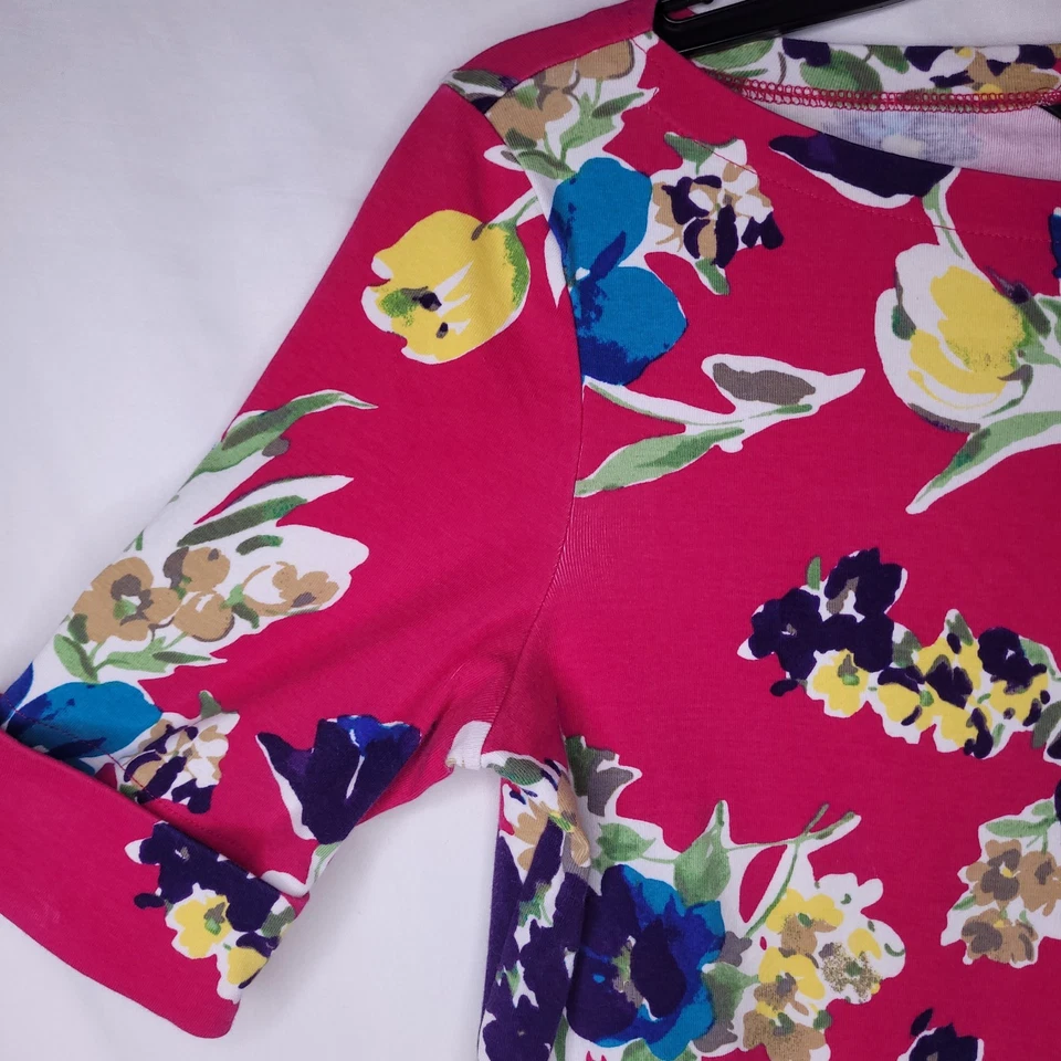 Топ женский Lauren Ralph Lauren средний цветочный розовый вырез лодочка - Изображение 3 из 4