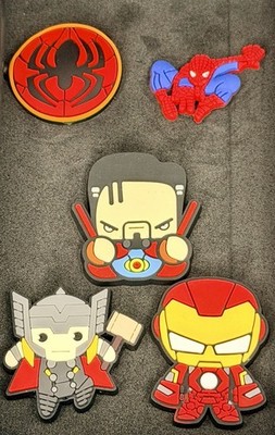 Shoe Charms for Clog-Style Shoes | Snap-In Decorative Accessories | Superheroes