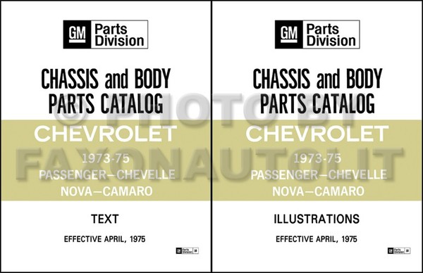 Chevrolet Auto Master Teilekatalog 1973 1974 1975 Teilenummern Illustrationsbuch-image
