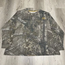 Realtree Camo Shirt Adult 3XL XXXL Camouflage Long Sleeve Tee Outdoors Men