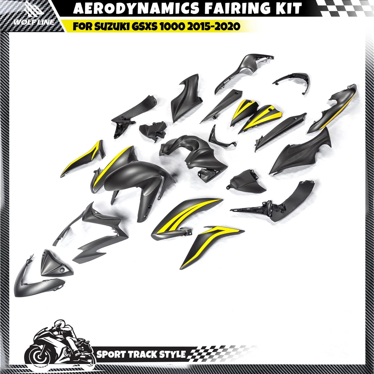 Für Suzuki GSX-S750 GSX-S1000F GSX-S1000 GSX1400 SV650/A Universal 8mm 10mm Motorrad CNC Aluminium Legierung Rückspiegel Spiegel (Farbe : Schwarz