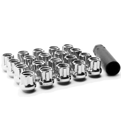 (QTY 20) 12x1.5 Open Ended Spline Tuner Style Conical Lug Nuts 12mmx1.5