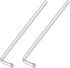 2 Pcs Car Exhaust Hanger Rods, 3/8 x 9.05 In Long 90 Degree Vehicle Weld Bracket