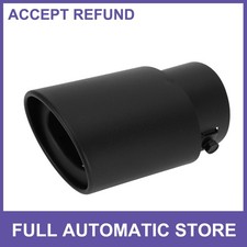 Slant Exhaust Tip 1.2 Inch - 2.4 Inch Inlet 5.3 Inch Outlet Matte Slant Exhaust Tip 1.2 Inch - 2.4 Inch Inlet 5.3 Inch Outlet Matte
