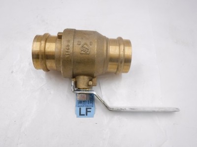 Apollo 94VLF10801B 2'' 2 x Press Lead-Free Brass Full Port Ball Valve, 250 PSI
