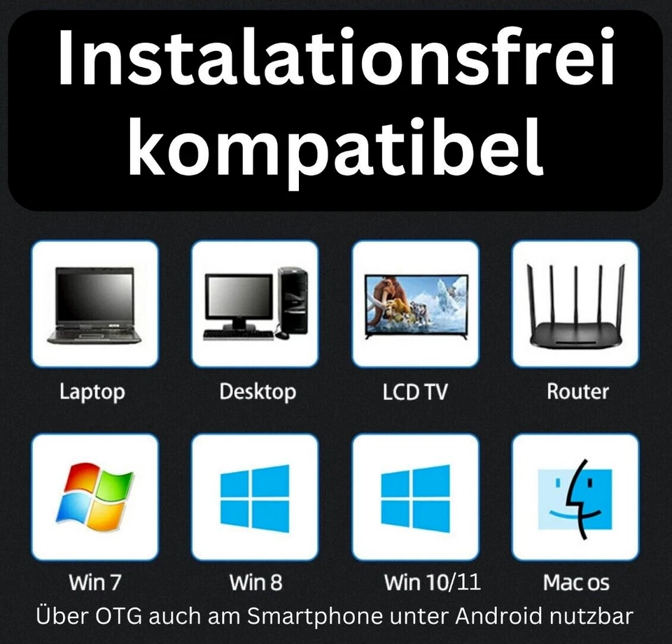 NEU USB 3.0 Externes Festplattengehäuse 3,5 Zoll SATA SSD HDD Festplatten Case - Bild 3 von 4