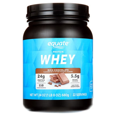 Equate Whey Protein Powder, Rich Chocolate, 24 oz