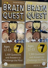 Brain Quest Grade 7 Ages 12-13 Deck 1  2