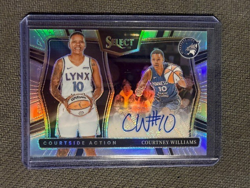 Courtney Williams #20 2025 Panini Select WNBA Courtside Action Signature card