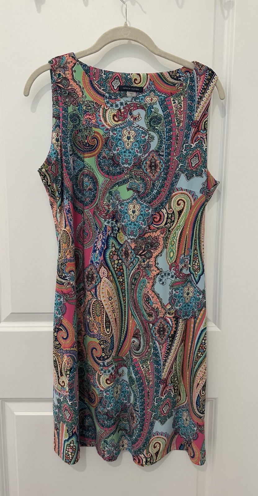 Tommy Hilfiger Pink Paisley Sheath Dress Size 8