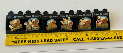 DCA Grizzly Peak Character Pin Set Mickey Minnie Donald Goofy Pluto Daisy-6 Pins