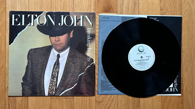 Elton John Breaking Hearts LP 1984 Geffen Records GHS 24031