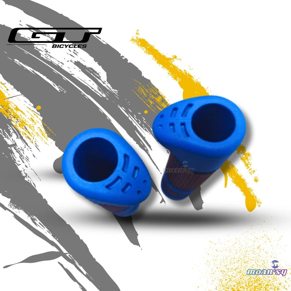 GT Bike BMX bicycle Handlebar Grip Rubber 1 pair grip 130mm Blue - Image 3 of 4