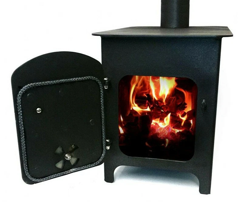 Woodburning Stove Shed Wood Burning Stove Log Burner Fireplace Workshop  Heating | eBay