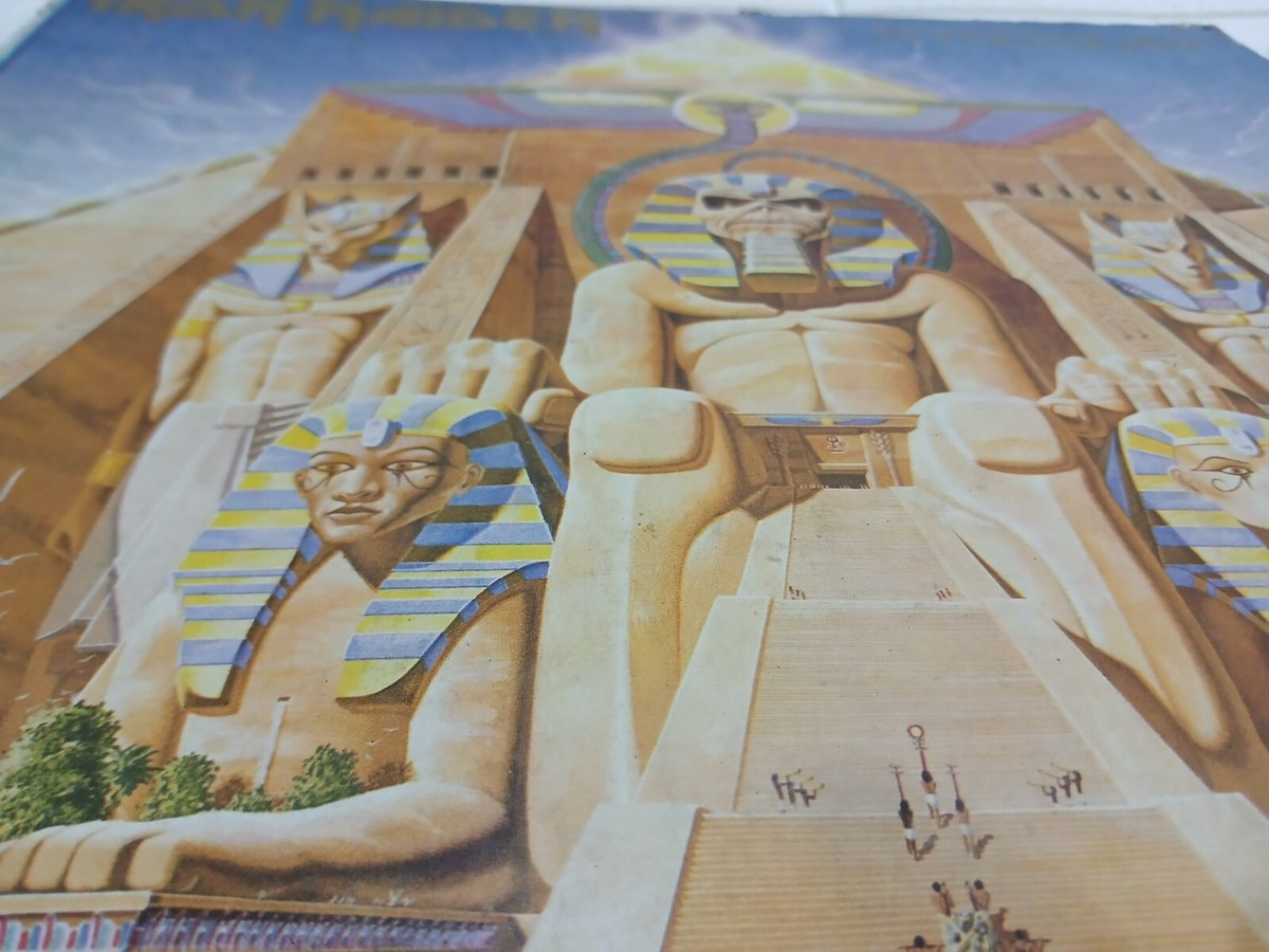 Iron Maiden Powerslave Mega Rare LP Record Vinyl Emi India Indian