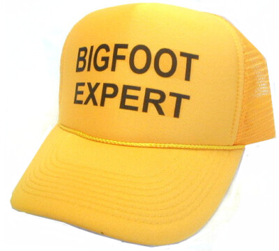 Bigfoot Expert Trucker Hat mesh hat snapback hat Yellow New