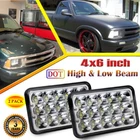 4x6"inch LED Headlights High Low Beam for Chevy S10 Blazer 1994 1995 1996 1997