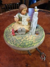 Thorens Swiss "Raindrops Keep Falling On My Head" Music Box (still plays/turns)