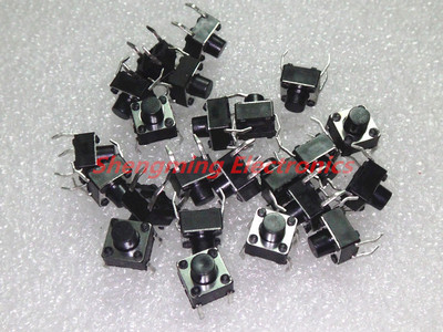 100PCS Momentary Tactile Push Button Switch Tact Switch 6X6X6mm 4-pin DIP-4