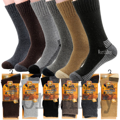 High Warm Soft Wool 3 Pack Crew Work Sock