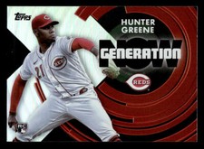 2022 Topps Update #GN-64 Hunter Greene Generation Now Card Cincinnati Reds
