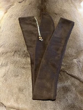Fleece 80" x 3.5" Brown Long Bow Sock Sleeve Case Longbow Traditional Archery