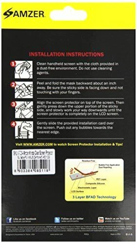 Amzer Mirror Screen Protector with Cleaning Cloth for LG Ally VS740 Foto 2 de 2