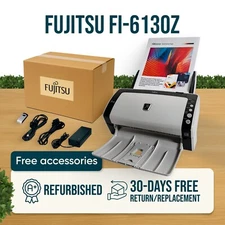 Fujitsu FI-6130Z  Duplex Pass-Through Document Scanner w/FULL PACKAGE IN BOX⚡️