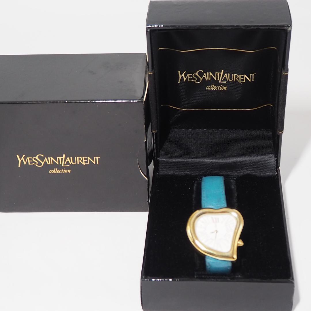 Orologio donna Yves Saint Laurent QZ cuore quadrante bianco colore oro con scatola da JPN