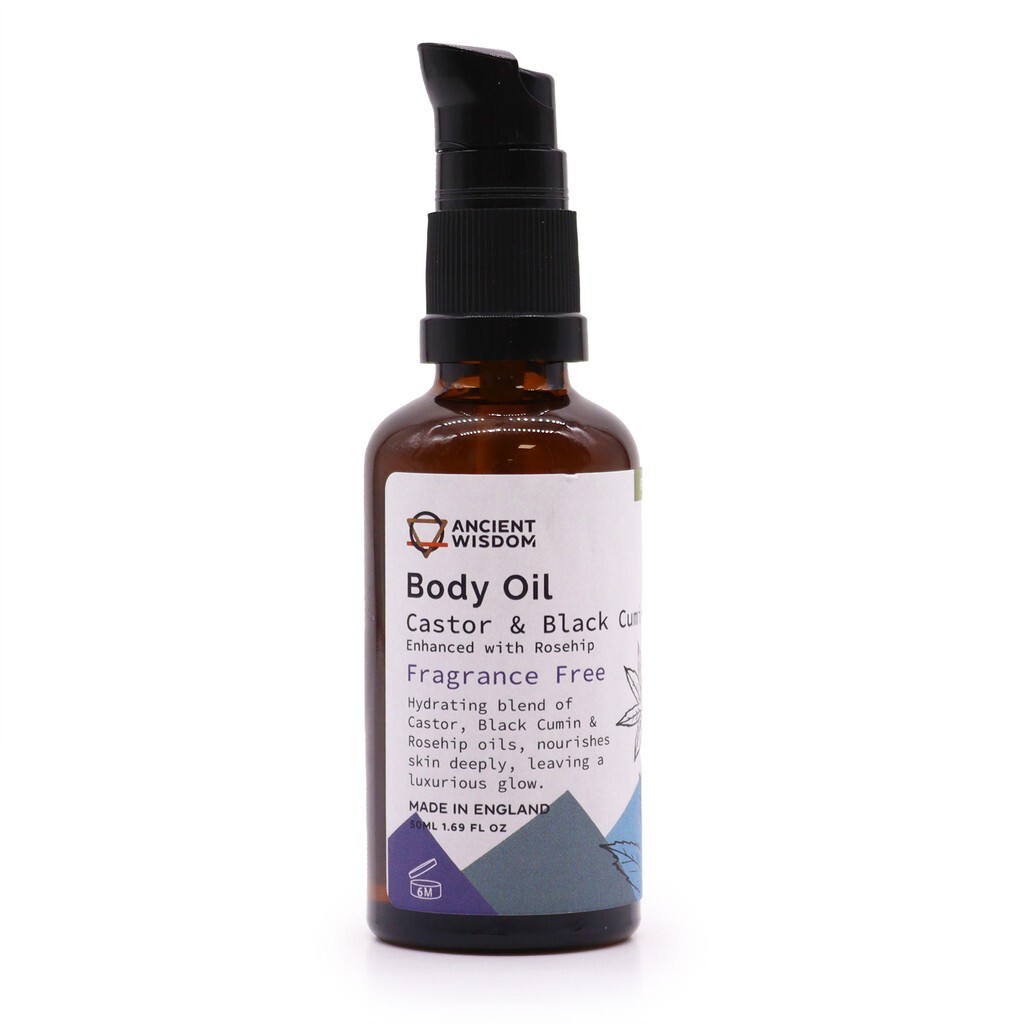 Body Oil Organic 50ml Rosehip Fragrance Free by AW - Ancient Wisdom