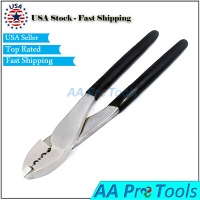 AA-Pro 9 in. Connector Crimping Pliers w/Wire Cutter Multifunctional Electrician