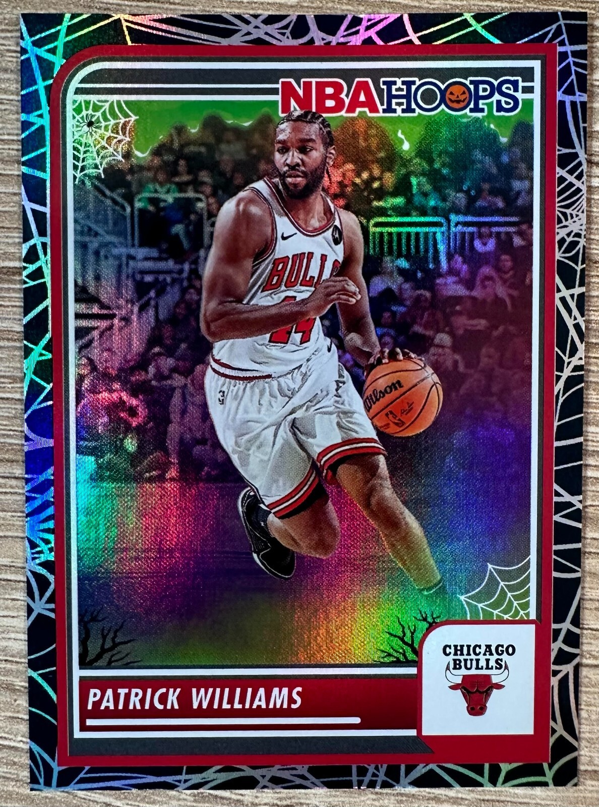 2023-24 PANINI NBA HAUNTED HOOPS BASKETBALL PATRICK WILLIAMS HOLO WEBS SSP #273