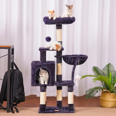Cat Tree with Toy Cat Tower Condo for Indoor Cats Large Playing House