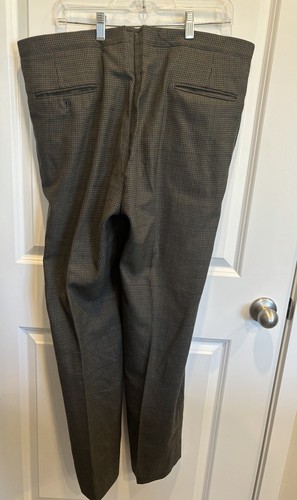 Sansabelt Jaymar Ruby Men’s Pants Brown/Houndstooth Vintage 100% Pure Wool Size - Picture 3 of 6
