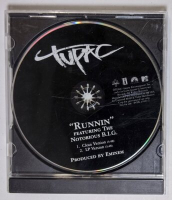 #ad Tupac 2Pac Runnin Featuring Notorious B.I.G. Clean LP Version Promo 2003 CD $19.99