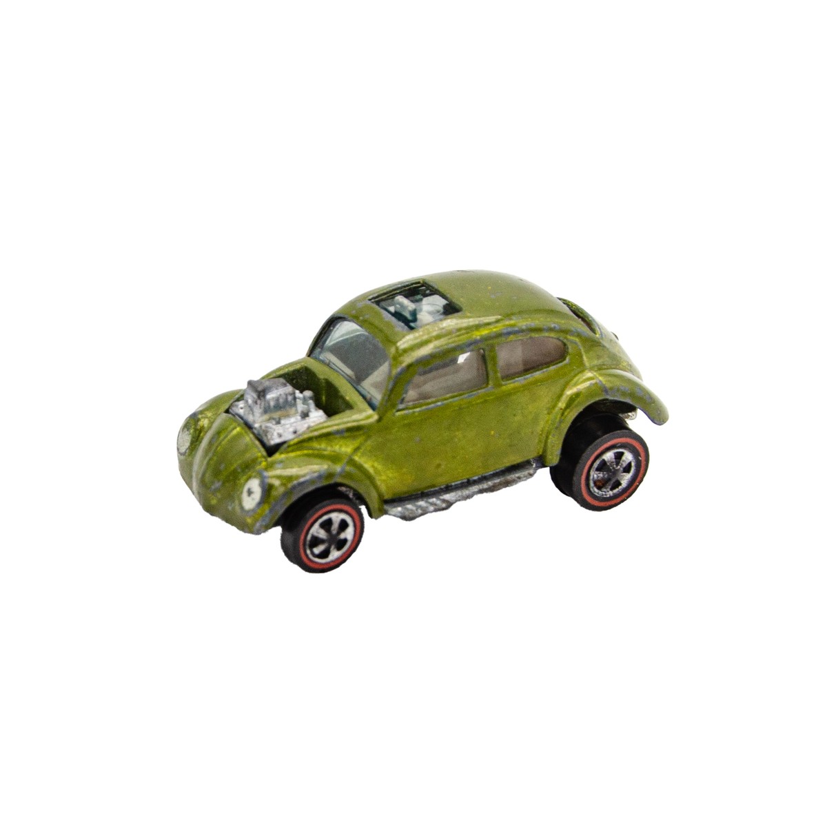Vintage Hot Wheels Redline Custom Volkswagen Olive Green In Mint