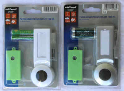 Funk-Klingeltaster Calata +Modul 100 m FUNKTASTER Erweiterungset f. Funkgong 