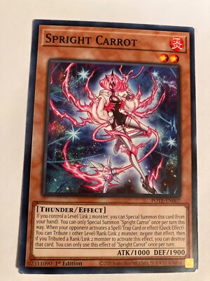 spright yugioh cards Yu-Gi-Oh! Sprind - DABL-EN048 - Secret Rare You can only use this effect of Spright Blue once per turn. Spright carrot 1st edition common