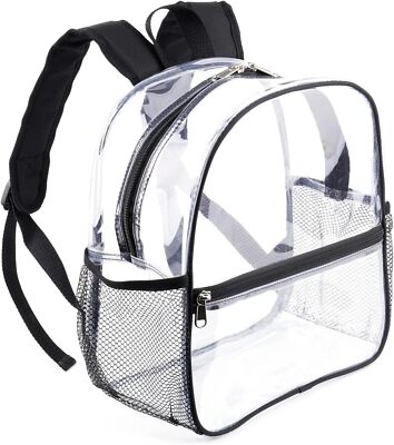 Fomaris Clear Backpack 12x6x12 Clear Stadium Backpacks for Women, Small Clear Ba