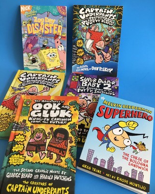 Books Ook Gluk, Capt. Underpants Dav Pilkey & More Scholastic Some 1st Printing